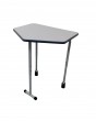 CI124K.3.2.9.2.5 Skolēnu galds FLEXY ar 5 stūru galda virsmu, 4-7.augstuma grupa, virsma pelēka, PU-pelēka