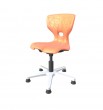 CI124K.3.1.4.1 Vienvietīgs krēsls ar polipropilēna sēdvietu un 5-staru zvaigzni ar riteņiem un iespēju izvēlēties citu krēslu augstuma grupu