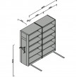 LITREG crank driver movable shelving system