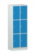 Metāla 6-durvju garderobes skapis uz pamatnes SUS 323/423